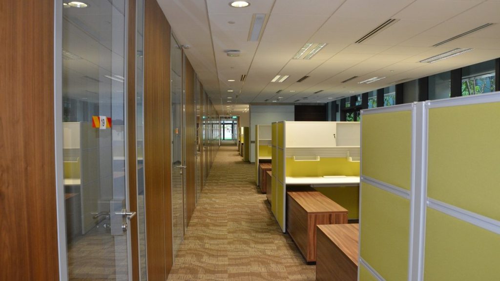 Reception Counters and Feature Joinery Installation for Corporate Offices 22 custom carpentry