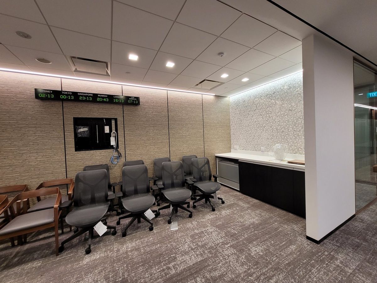 completed corporate office imported furniture singapore