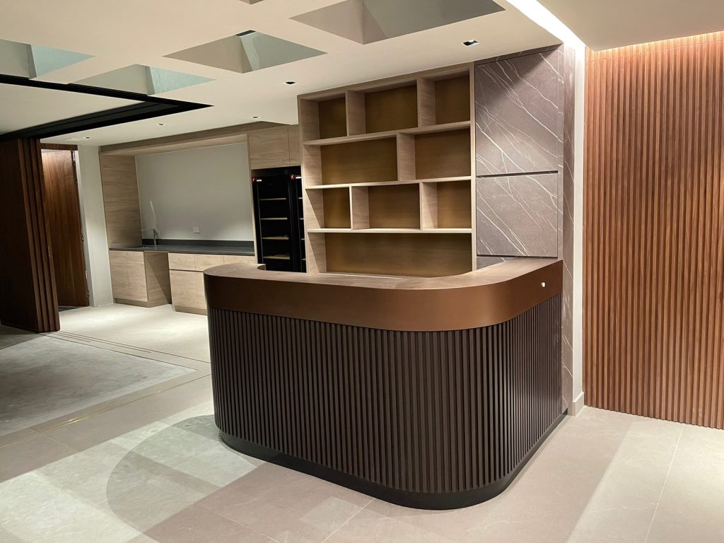 rongda reception counter joinery singapore