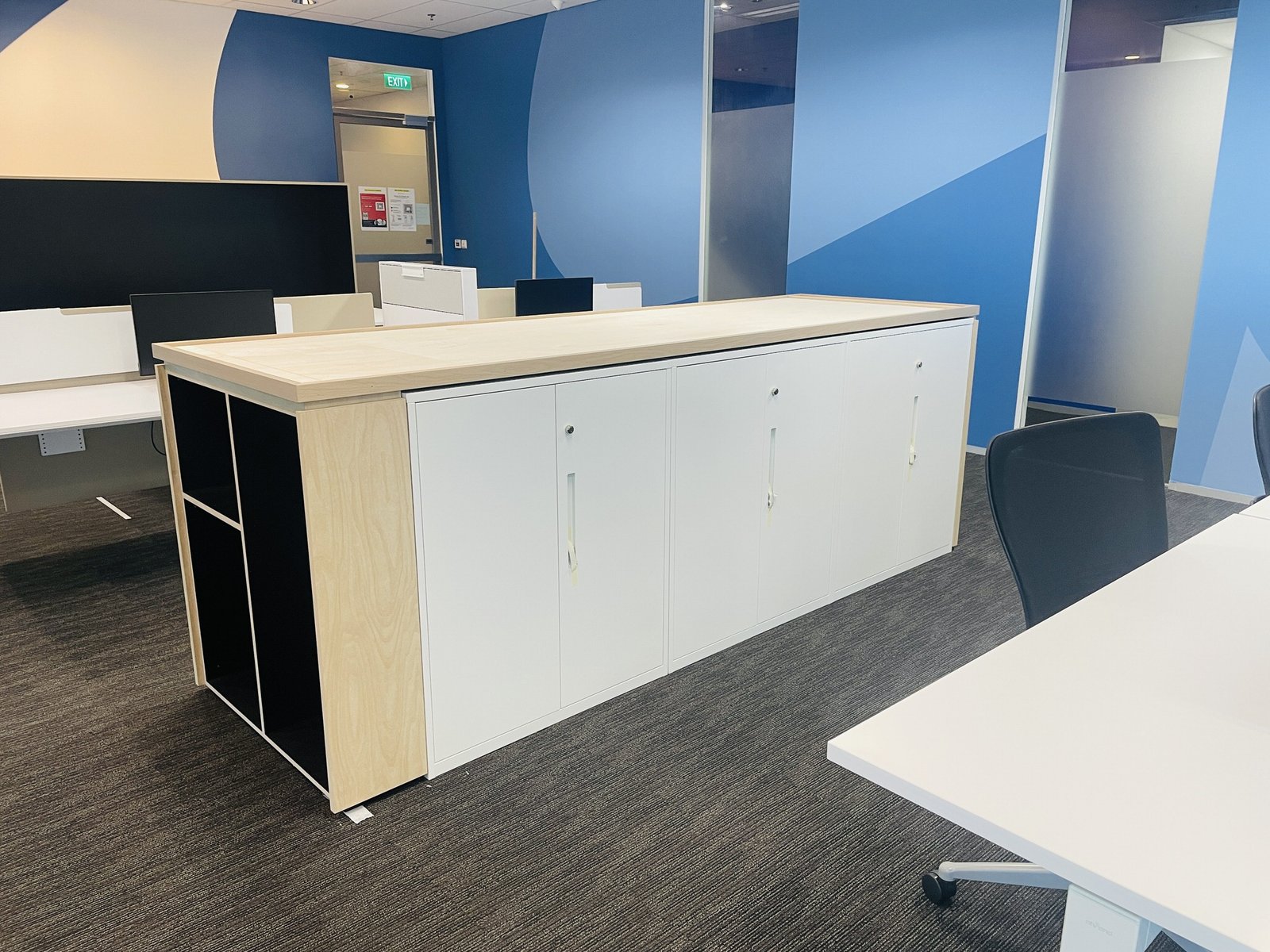 Reinstatement at the End of a Commercial Lease in Singapore Office storage units and partitions due for removal at the end of a lease