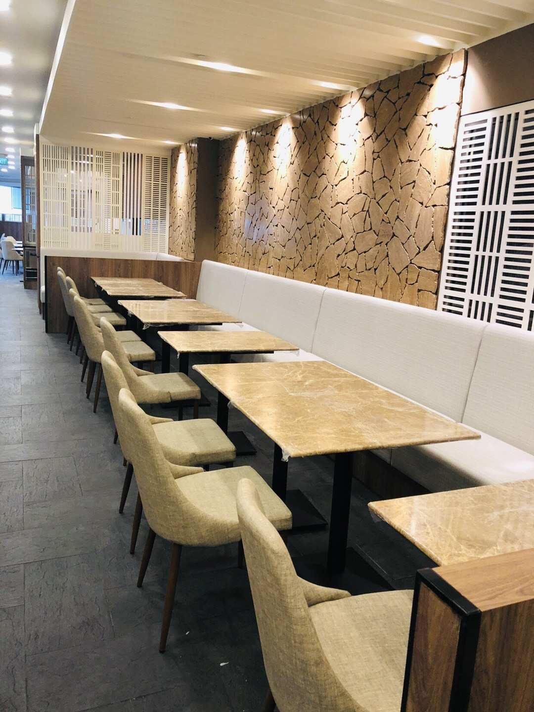 Design Approved Is Not Released for Production: The Gate That Stops a Repetitive FF&E Package Being Made Wrong at Scale banquette run installed to approved design restaurant singapore
