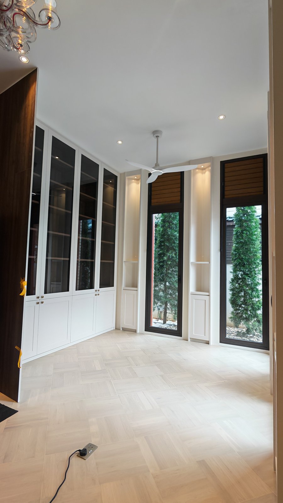 empty room built condition before imported furniture installation singapore