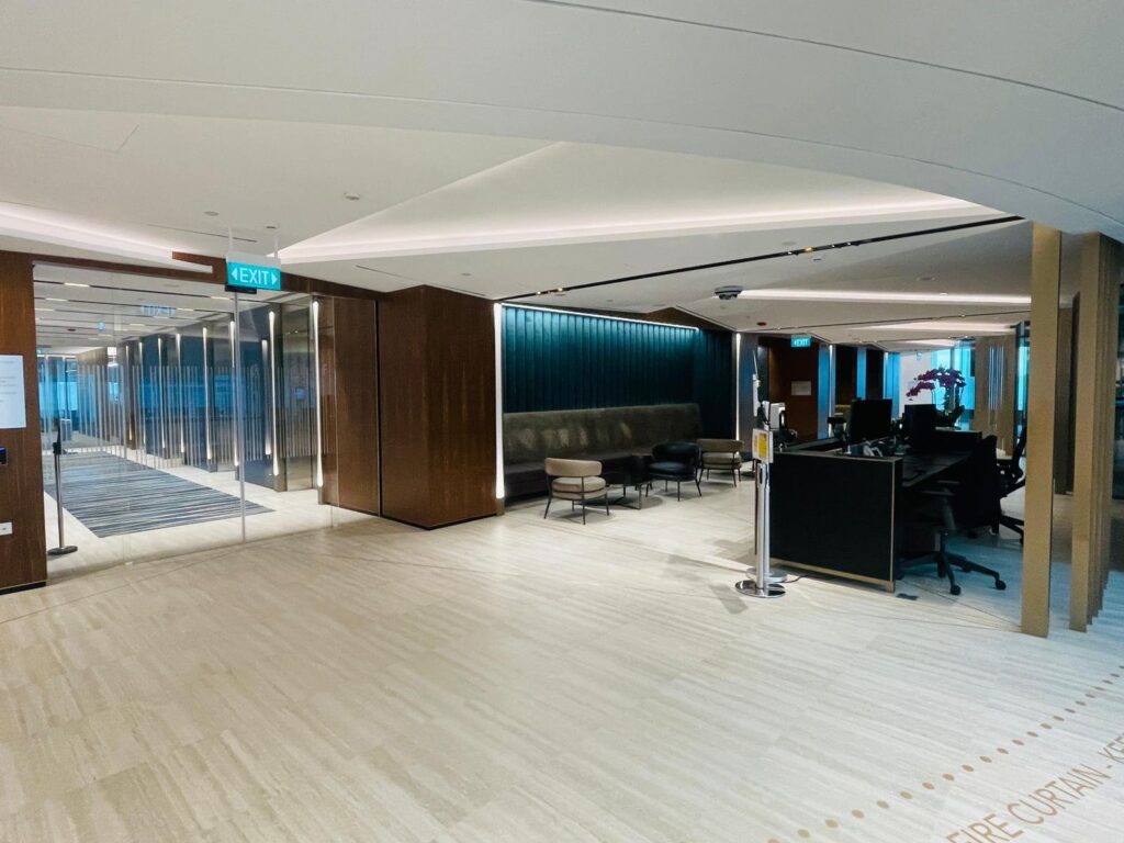 Builder's Works and Fit-Out Execution in Singapore: The Site Scope an Overseas Contractor Cannot Ship completed office corridor joinery singapore