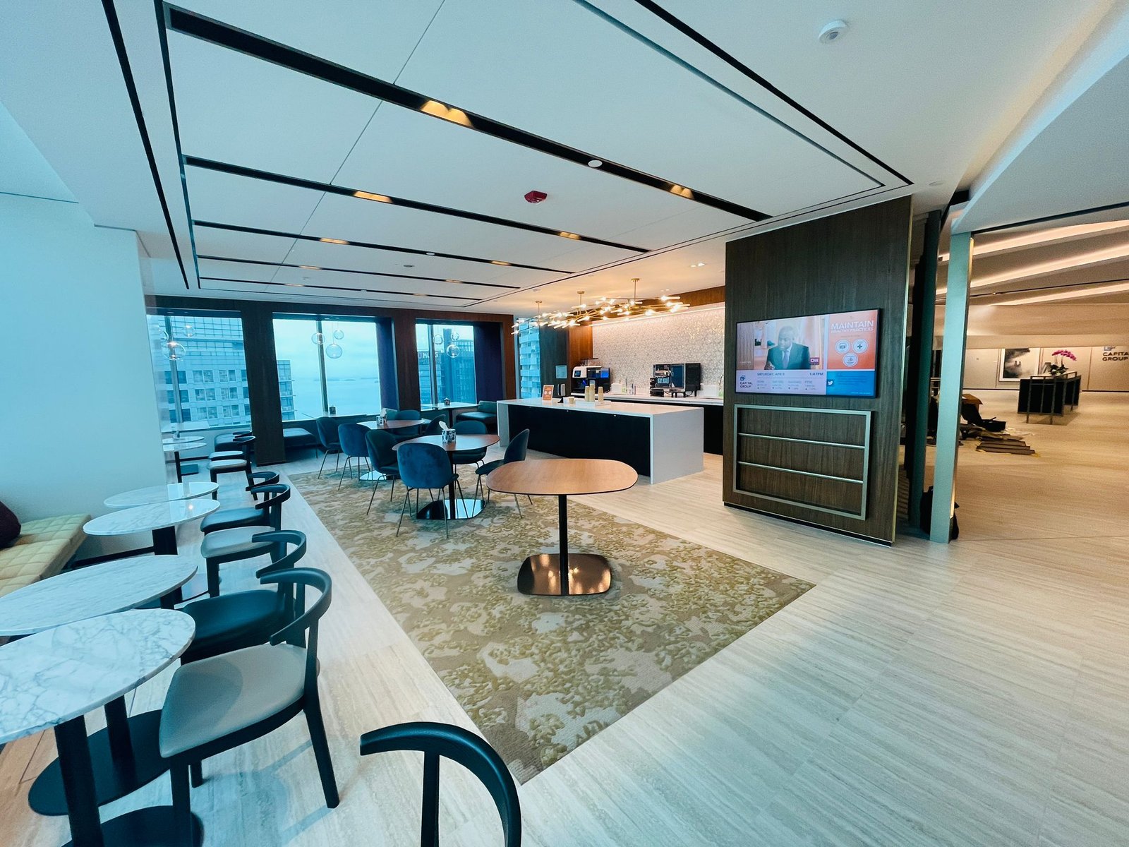 completed commercial interior singapore imported joinery installed