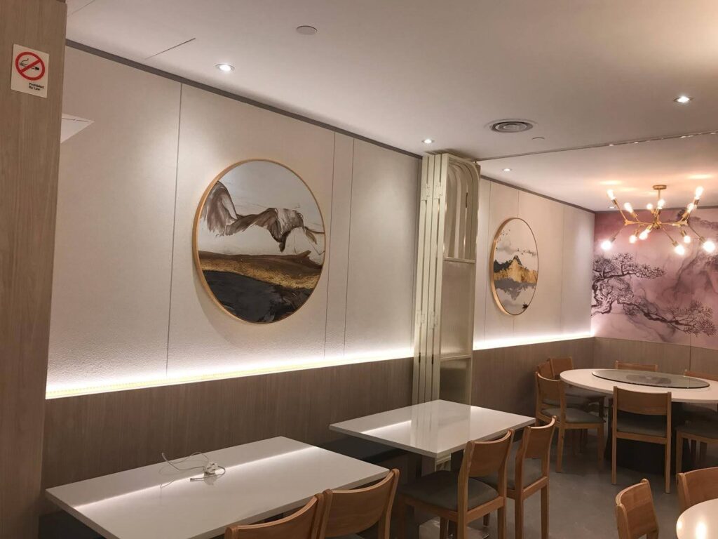 How Long Does an Office Renovation Take in Singapore? Programme, Critical Path and the Last Ten Per Cent completed restaurant feature wall singapore