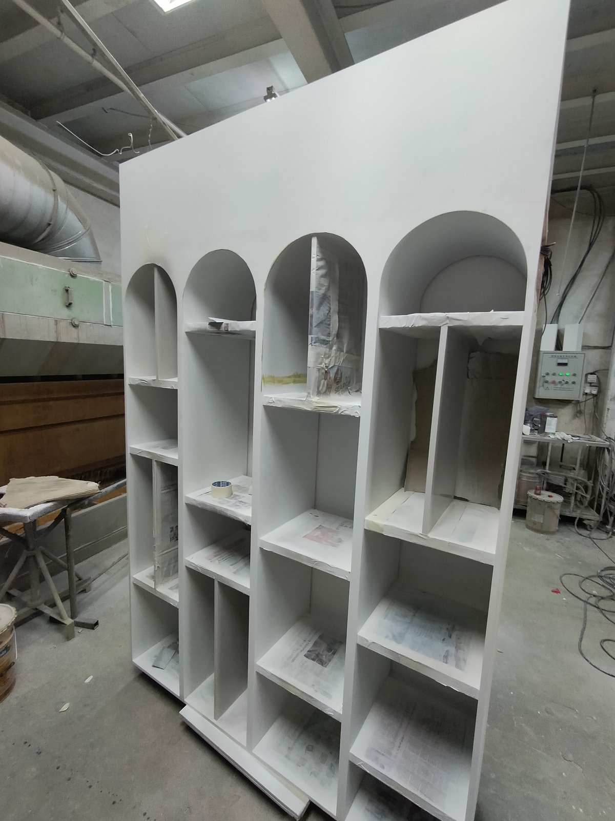 locally fabricated joinery unit in workshop singapore