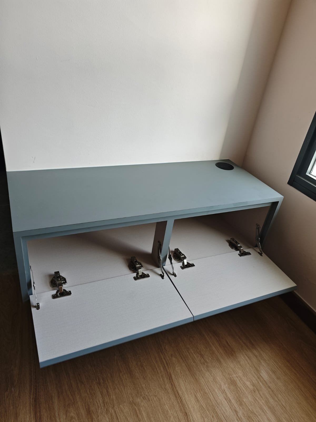 Smart Furniture & Integrated Technology Installation in Singapore cabinet hardware and motorised mechanism detail singapore