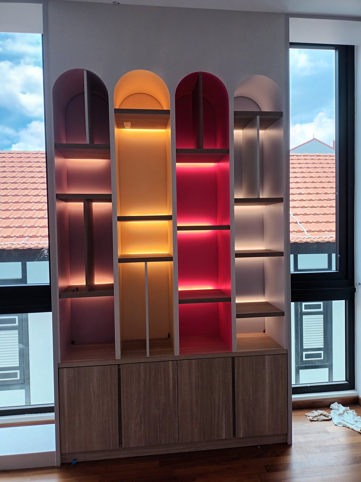 How to Maintain Spray-Painted Furniture in Singapore: Cleaning, Wear Zones and What Belongs in the Handover Record completed spray painted joinery interior singapore