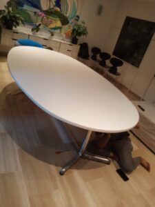 Rongda Painted Table Completed Finish Singapore 225x300