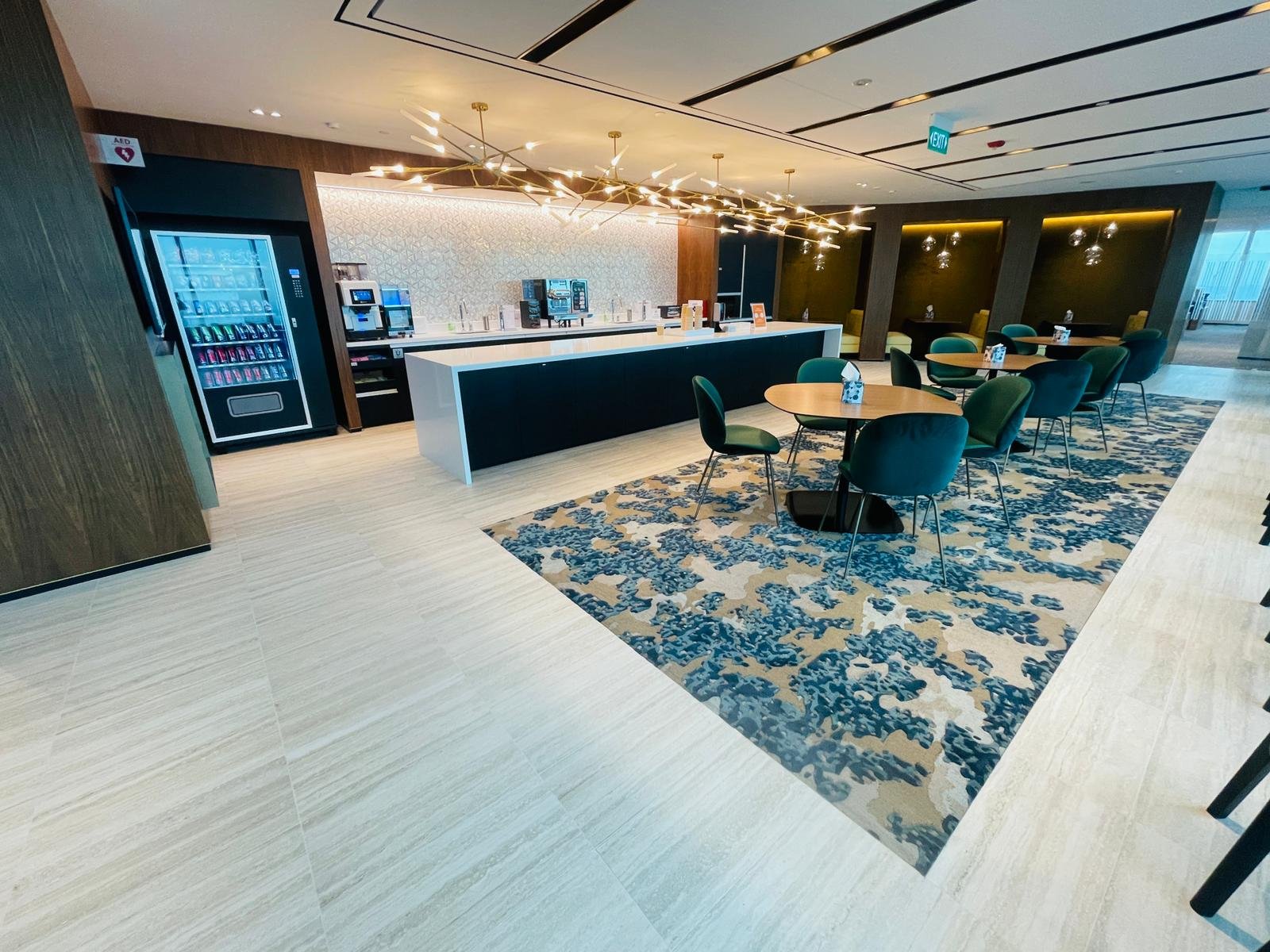 Progress Claims, Retention and the Final Account on a Singapore Fit-Out completed office pantry and cafe area in a Singapore commercial building