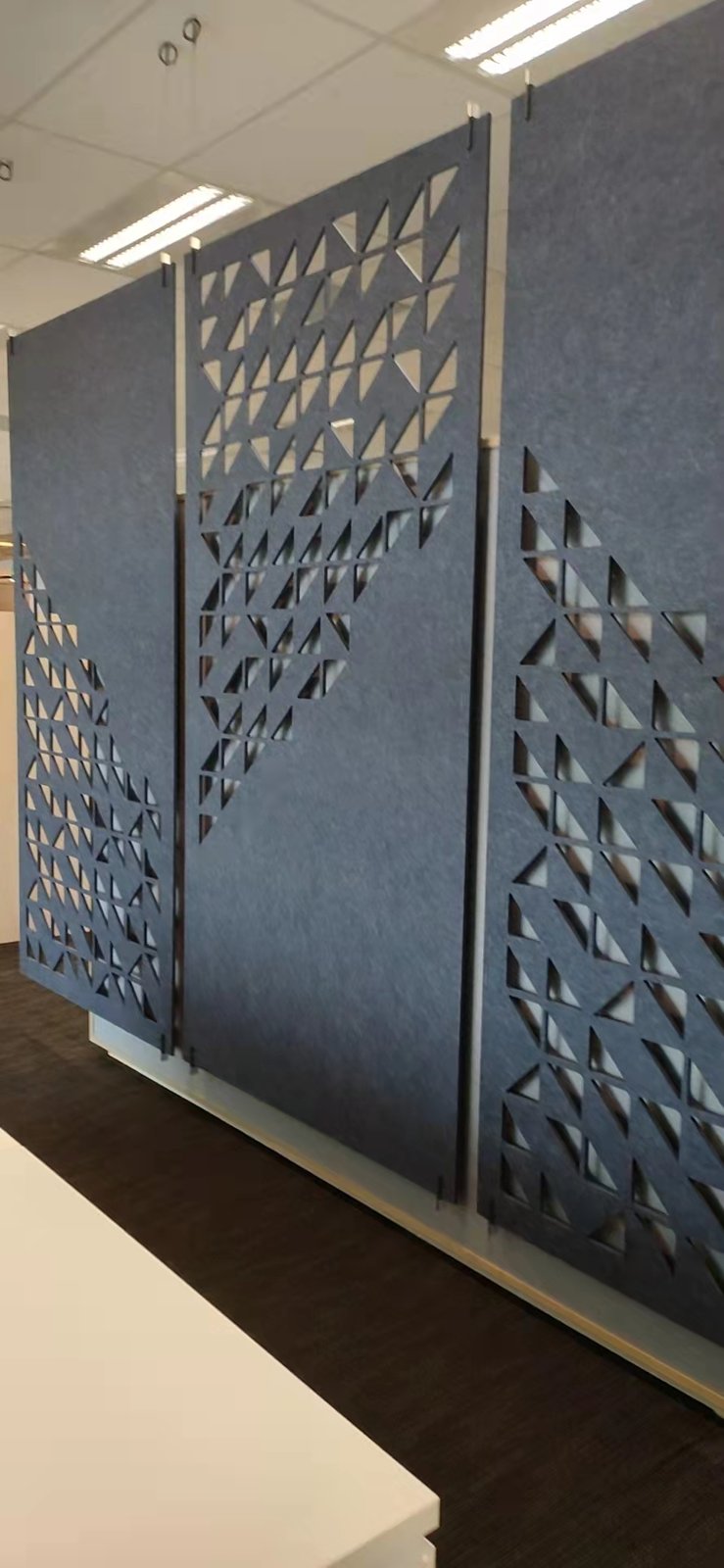 Fit-Out Handover Documents in Singapore: What the Package Contains and When to Capture It patterned acoustic screen in a completed Singapore office interior